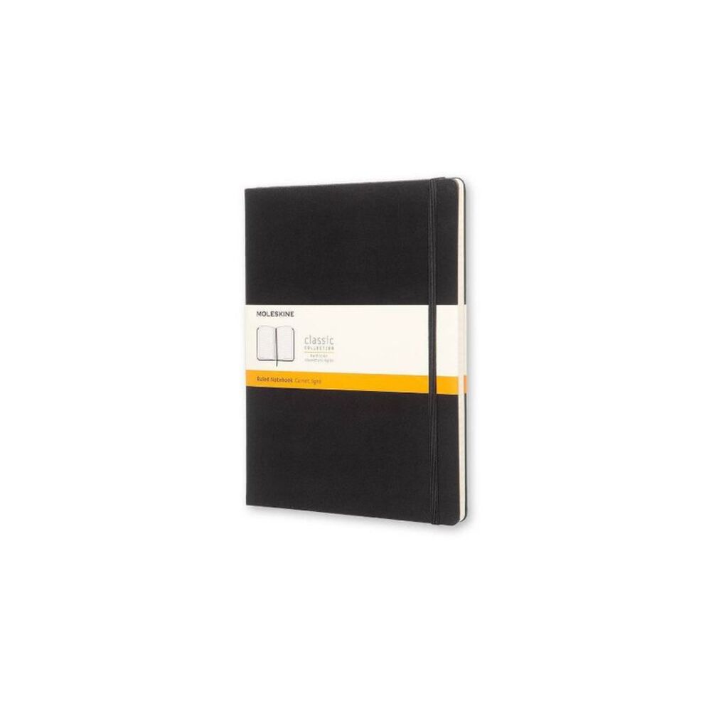 Moleskine -  192pg Ruled XL Hard Cover Notebook 7.5"x Black